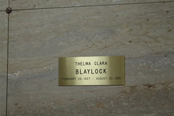 Thelma Clara <I>Parsons</I> Blaylock 