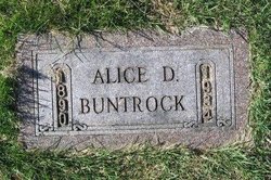 Alice D <I>Brueggeman</I> Buntrock 