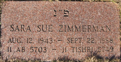 Sara Sue “Sally” <I>Walker</I> Zimmerman 