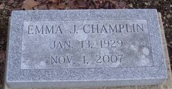 Emma Jane <I>Schaich</I> Champlin 