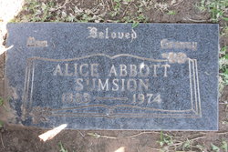 Alice M. A. <I>Lewis</I> Abbott 
