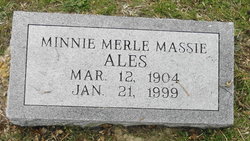 Minnie Merle <I>Massie</I> Ales 