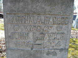 Martha Alexander <I>Barbee</I> Taylor 