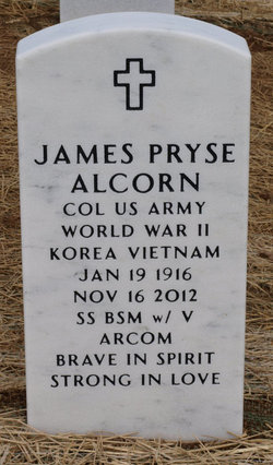 Col James Pryse Alcorn 