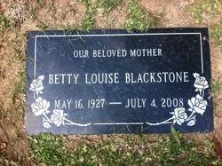 Betty Louise <I>Schoeneman</I> Blackstone 