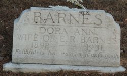 Dora Ann <I>Morgan</I> Barnes 