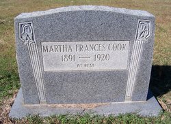 Martha Frances “Fanny” <I>Rice</I> Cook 
