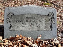 Annie Belle <I>McFee</I> Carpenter 