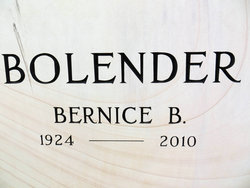 Bernice “Betty” <I>Rieckhoff</I> Bolender 