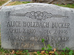 Alice Teresa <I>Holzbach</I> Bucker 