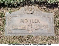 Marjorie M <I>Walter</I> Mohler 