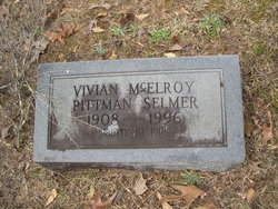 Vivian <I>McElroy</I> Pittman Selmer 