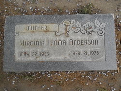 Virginia Leona <I>Bingham</I> Anderson 