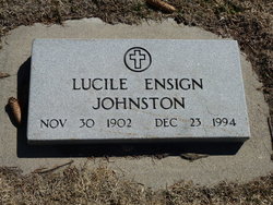 Lucile Marguerite <I>Ensign</I> Johnston 