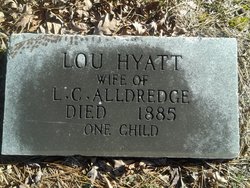 Lucinda “Lou” <I>Hyatt</I> Alldredge 