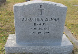 Dorothea <I>Zieman</I> Brady 