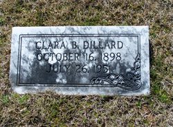 Clara Belle <I>James</I> Dillard 
