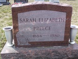 Sarah Elizabeth <I>Patrick</I> Preece 