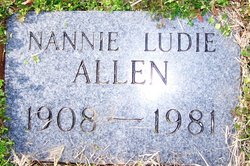 Nannie Ludie <I>Howard</I> Allen 