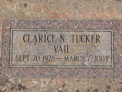 Clarice N <I>Tucker</I> Vail 