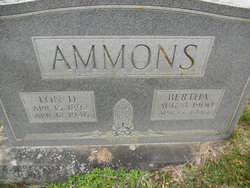 Bertha M. <I>Medford</I> Ammons 