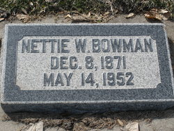 Nettie <I>Watson</I> Bowman 