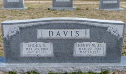 Rhoda Reeves <I>Smith</I> Davis 
