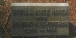 Stella Alice <I>Hager</I> Schureman 