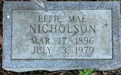 Effie Mae <I>Dougharty</I> Nicholson 