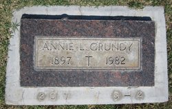 Annie L <I>Keizer</I> Grundy 
