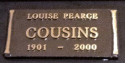 Louise Elizabeth <I>Pearce</I> Cousins 