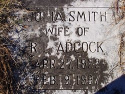 Julia <I>Smith</I> Adcock 