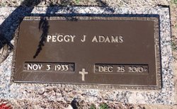 Peggy Jeanne <I>Steele</I> Adams 