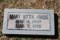 Mary Etta <I>Boone</I> Amos 