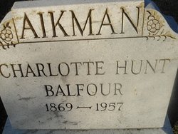 Charlotte Hunt <I>Balfour</I> Aikman 