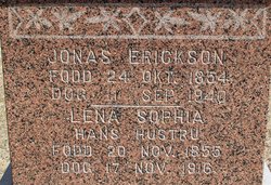 Lena Sophia <I>Carlson</I> Erickson 