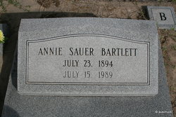 Annie <I>Sauer</I> Bartlett 