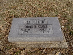 Louella Brown “Louie” <I>Campbell</I> Adams 