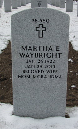 Martha E <I>Heisey</I> Waybright 