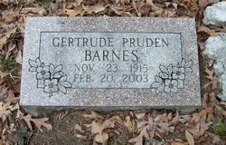 Gertrude <I>Pruden</I> Barnes 