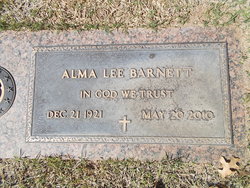Alma Lee <I>Pickett</I> Barnett 