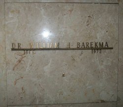 Dr William Harold “Hal” Barekman 