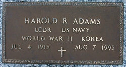LCDR Harold Raymond “Duke” Adams 