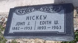 Edith W <I>Potts</I> Hickey 