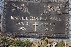 Rachel <I>Rogers</I> Agee 