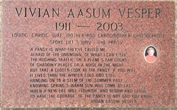 Vivian Audena <I>Ostrander</I> Aasum Vesper 