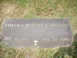 Thelma Booze Cahoon 