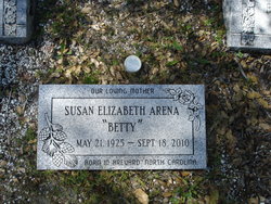 Susan Elizabeth “Betty” <I>Orr</I> Arena 
