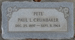 Paul Lawrence “Pete” Crumbaker 