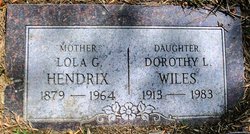 Dorothy L. <I>Hendrix</I> Wiles 
